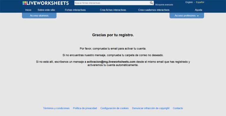 C Mo Registrarse En Liveworksheets Como Profesor O Alumno