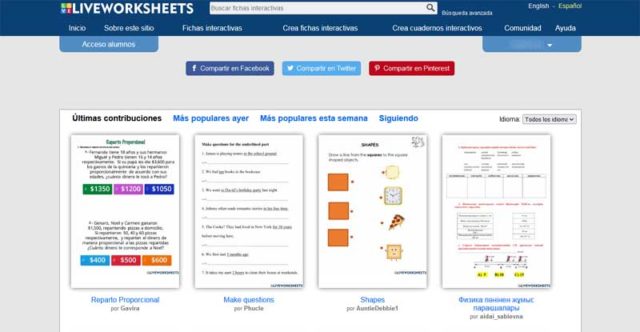 C Mo Registrarse En Liveworksheets Como Profesor O Alumno