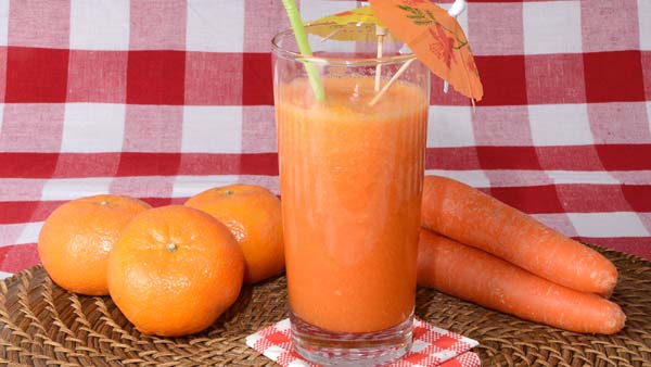 jugo naranja y zanahoria