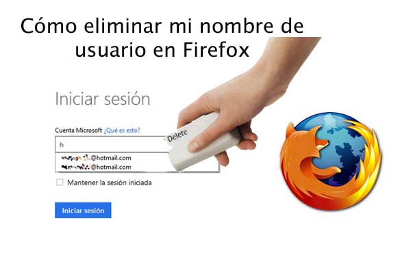 borrar datos en Firefox