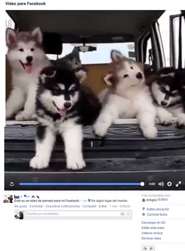 video en mi facebook