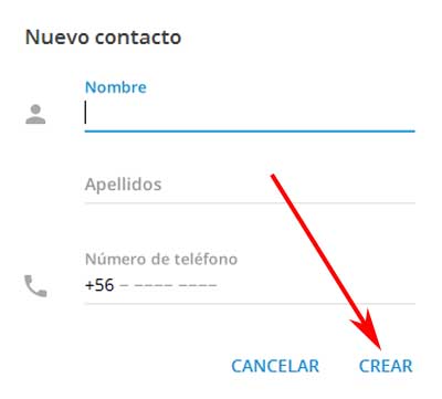 Añadir a un contacto en Telegram