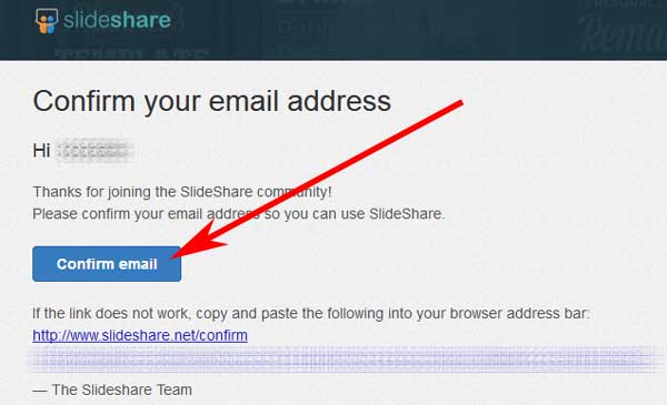 Registrarse en SlideShare sin LinkedIn