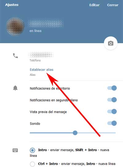 Cómo ocultar el número de teléfono móvil en Telegram a otros contactos