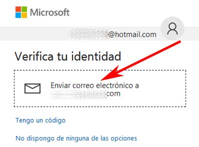 Acreditar identidad en el correo Hotmail