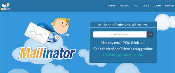 Crear una cuenta de correo en Mailinator 