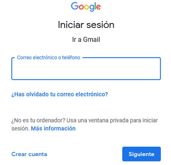 ingresar a gmail
