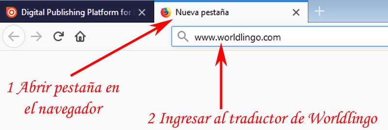 como traducir una pagina web al espanol
