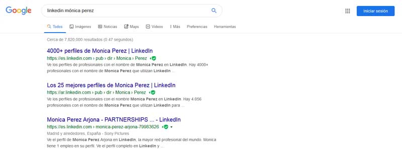 ver perfiles de linkedin