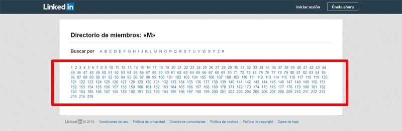 ver perfiles de linkedin