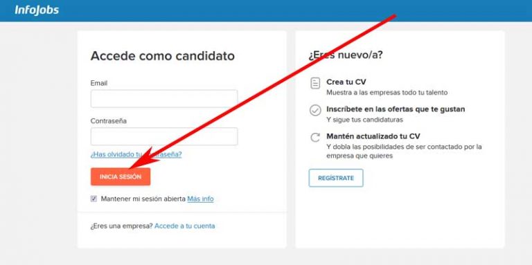 Iniciar Sesi N En Infojobs Acceder A Mi Cuenta De Infojobs