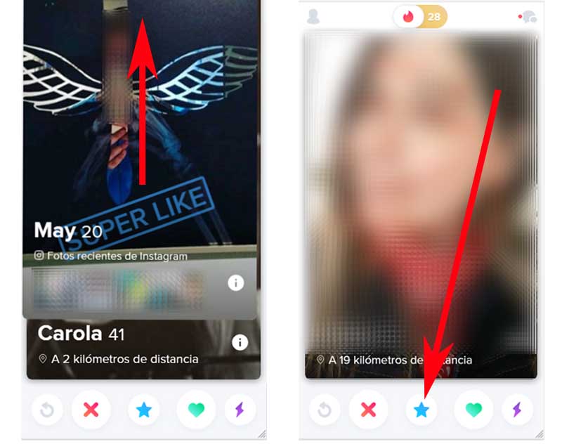 que significa la estrella azul en tinder