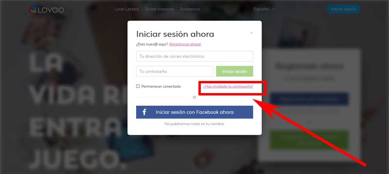 como recuperar una cuenta de lovoo