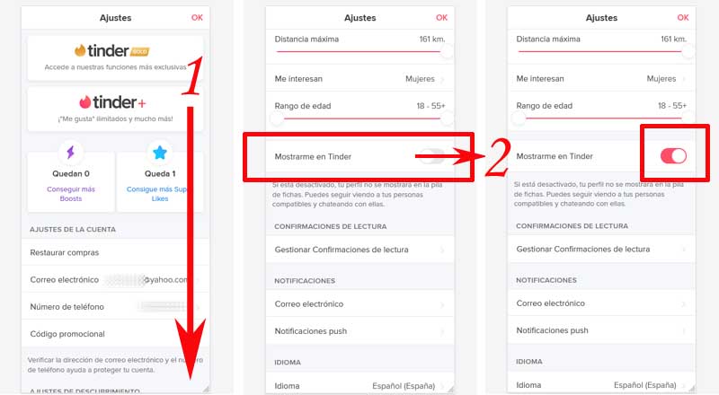 comi mistrarme en tinder activado