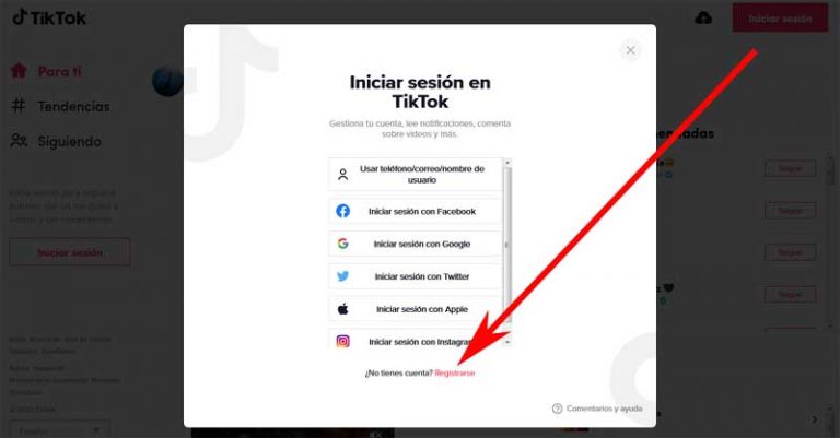 Crear Una Cuenta De Tiktok Gratis Registrarse En Tiktok