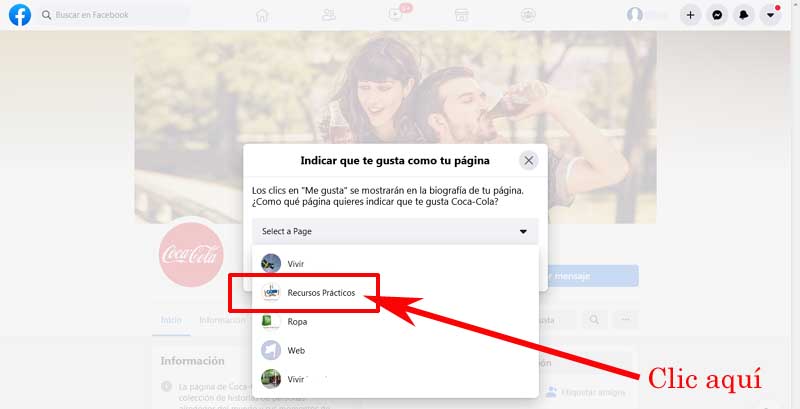 como seguir paginas en facebook