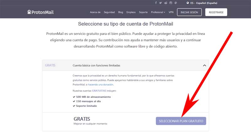 create an email account in protonmail