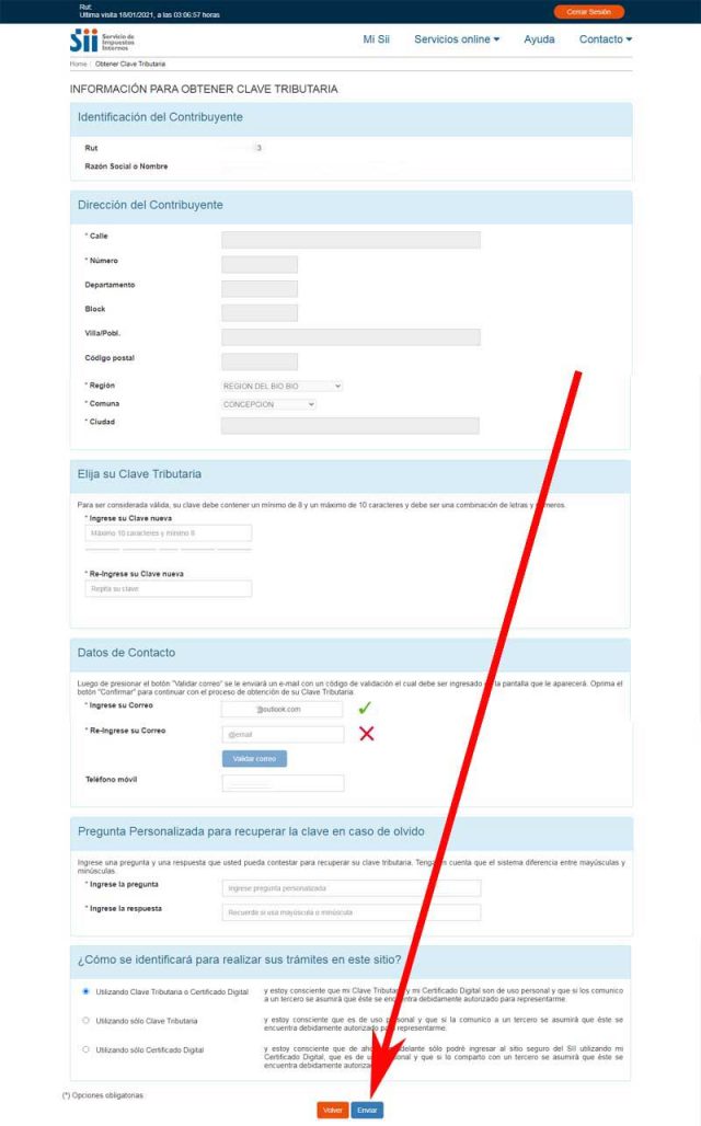 Cómo Obtener La Clave Tributaria Del Sii Por Internet · Chile