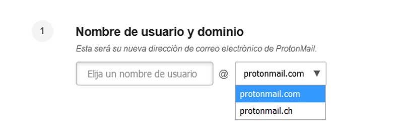 create an email account in protonmail